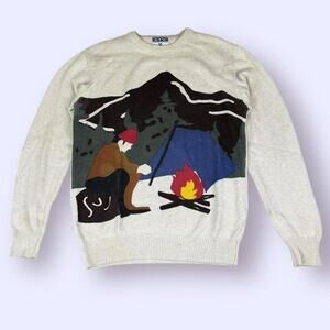 Vintage Jeff Staple Pigeon Sweater Camping Size Medium